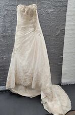 Maggie Sottero Imperial Gown with Train Lace Ivory Size 12