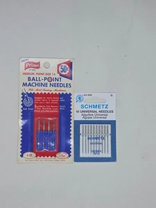 Vtg Schmetz 10 Universal Needles Sewing Machine Prisms Ball Point Med. - Picture 1 of 4