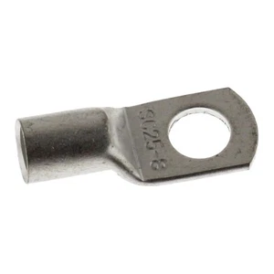 10x Rohrkabelschuh blank 25mm² Lochdurchmesser M8 SC25-8 Ringzunge Kupfer verzin - Picture 1 of 2