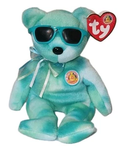 NM* TY Beanie Baby PICNIC Bear (BBOM August 2007)(8.5 Inch) NMWMTs (PLEASE READ) - Picture 1 of 9