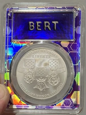 2011-S Medal of Honor US Mint Commemorative Silver Dollar PCGS MS70 - Image 1 of 4