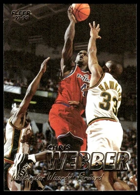 1996-97 Fleer Chris Webber Washington Bullets #4 - Image 1 of 2