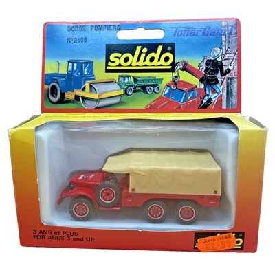 Solido Dodge Pompiers No. 2105 Vintage French Diecast T223 WC63 Boxed Paris Edit - Image 1 of 4