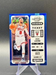 2022/23 Contenders Optic - Zach Lavine 'Blue Season Ticket'- #5 - /99 - Picture 1 of 3