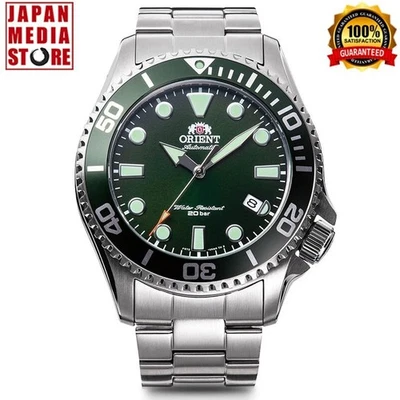 Orient Sports RN-AC0K02E Green Dial Diver Mechanical Automatic Men Watch NEW BOX - Image 1 of 4