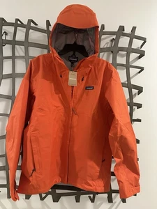 New patagonia men's torrentshell 3l jacket Large Pollinator Orange - Picture 1 of 4