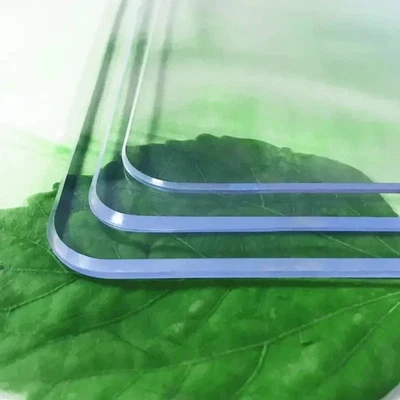 PVC Transparent Tablecloth Waterproof Oil-proof Anti-scalding Glass Rectangular - Image 1 of 4