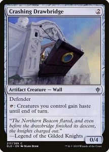X 1 Crashing Drawbridge NM-M Throne of Eldraine 217 MTG Magic The Gathering - Picture 1 of 2