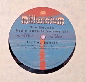 Radio Show: RCA SPECIAL RADIO SERIES: DON McLEAN 1982 - Picture 1 of 4