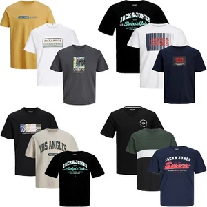 Pack de 3 camisetas Jack Jones para hombre cuello redondo S,M,L,XL,2XL, 3XL, 4XL 5XL 6XL - Imagen 1 de 30