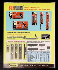 Folleto publicitario impreso Stanley Tools Surform años 70 - Imagen 1 de 3