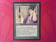 Implements of Sacrifice	 Fallen Empires #3 - Magic the Gathering Mtg - Artifact