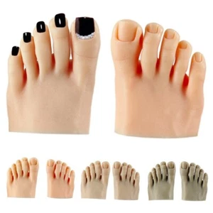 1PC Nail Practice Foot Mannequin with Fake Toes Pedicure Training Nail Display - Picture 1 of 24