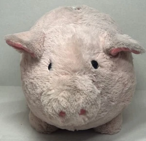 FABNY JUMBO Plush Piggy Bank Baby Pink Pig Soft Huggable 9”x9”x11” - Picture 1 of 10