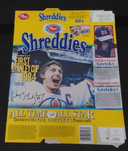 Cereal Box Post  Shreddies Wayne Gretzky All Time-All Star  Hockey - Bild 1 von 2