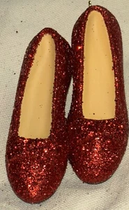 Pantofole rosso rubino Dorothy Wizard of Oz vintage Hallmark Club esclusive nuove con scatola 2005 - Foto 1 di 14