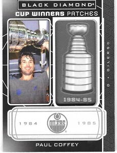 2022-23 Upper Deck Black Diamond Paul Coffey Cup Winners Patches Edmonton - Picture 1 of 1