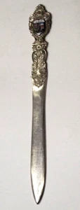 1970s RARE USC Trojans Silver Plated Letter Opener Unbranded Tommy Trojan Statue - Bild 1 von 5