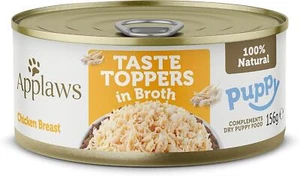 Applaws - Wet Puppy Food - Chicken & Rice in Broth - Taste Toppers - 12x156g Tin - Picture 1 of 7