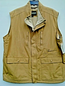 Chaleco utilitario para hombre al aire libre tostado talla XL vida al aire libre 7 bolsillos nuevo - Imagen 1 de 3