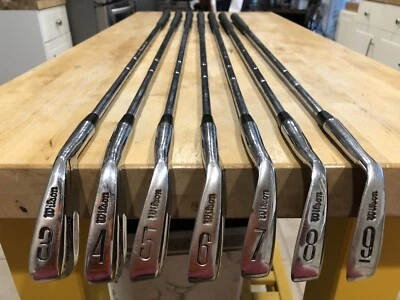 Wilson Wil-Win Wilwin Near Full Iron Set 3-9 Irons Iron Steel Shaft Original - Image 1 of 4