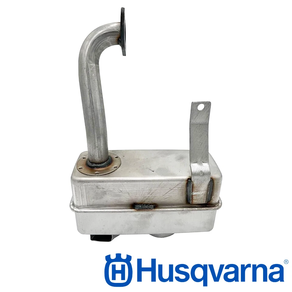 Genuine OEM Husqvarna 532137352 Muffler 14HP IC/OHV for Ride Mowers - Image 1 of 1