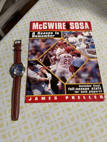 Mark McGwire Watch and A Season To Remember 1998 McGuire & Sammy Sosa Book Cover