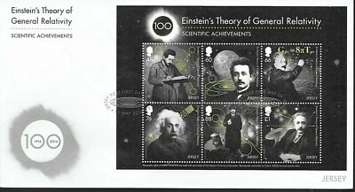 Jersey "ALBERT EINSTEIN ~ EINSTEIN'S THEORY OF GENERAL RELATIVITY" MS FDC 2016  - Image 1 of 4
