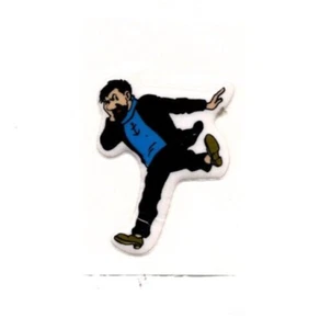 Figurine Pégatinas HADDOCK sur un pied. Format 4 x 6,5 cm. STICKER. 1981 - Picture 1 of 1