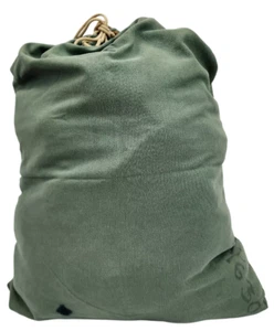 Used Serviceable Olive Drab Green Large Cotton Barracks Laundry Bag*mocinc.1982* - Picture 1 of 5