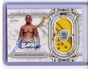 2024 Topps UFC Royalty Gregory Rodrigues Patch Auto /99 Regalia Fighter Worn - Picture 1 of 2