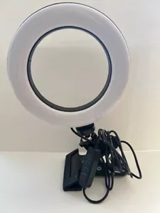LED Ring Clip-on Portable Dimmable Selfie Light For Makeup, Streaming & Photos - Picture 1 of 6