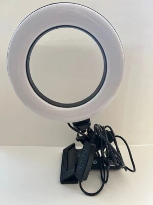 LED Ring Clip-on Portable Dimmable Selfie Light For Makeup, Streaming & Photos - Image 1 of 4