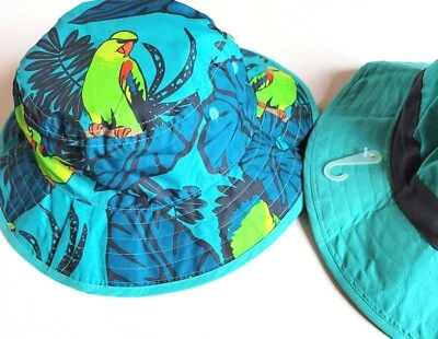 Gymboree Boys sz M 5-7 Jungle Parrot Bucket Hat Sunhat NWT Bright and Beachy  - Image 1 of 4