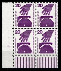 Berlin 404 DZ postfrisch ER-Vbl. Druckerzeichen 10 neben Feld 91 unten #NE249 - Bild 1 von 1