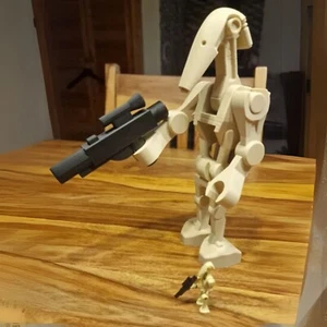 Big Brick B1 Battle Droid | Star Wars MOC Figure | Custom Display Mod - Picture 1 of 4