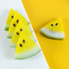  5 Pcs Artificial Miniature Watermelon Slice Doll House Fruits Models Cool