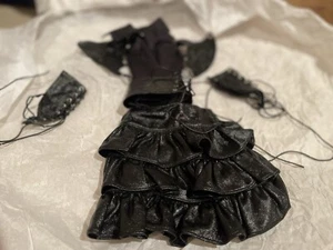 Leder Typ BJD Puppe Outfit ca. 7 Zoll Taille +/- geschlechtsneutral - Bild 1 von 4