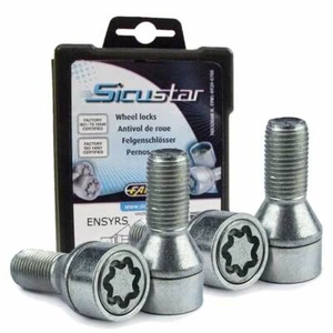 Wheel Locks tapered 60° M14x1,5 43mm for Renault Laguna Coupe Laguna III Grandto - Picture 1 of 5