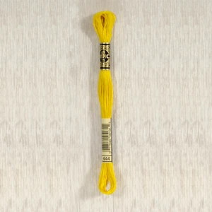 DMC Stranded Cotton - 444 - Dark Lemon - Picture 1 of 1