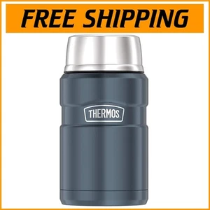 24-Ounce Stainless Steel Vacuum-Insulated Food Jar in Slate - Perfect for Travel - Picture 1 of 2