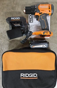 RIDGID 18V Cordless 1/2" Drill Driver w/ 2.0aH Battery & Charger Model# R86001 - Picture 1 of 2