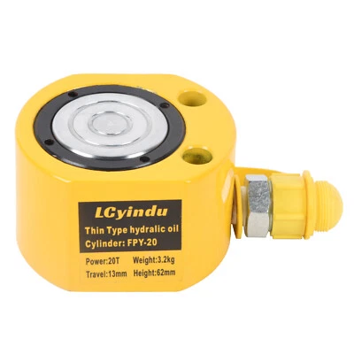 Gato de cilindro hidráulico de bajo perfil 20T 0,51" Mini Ram Foto 1 de 4