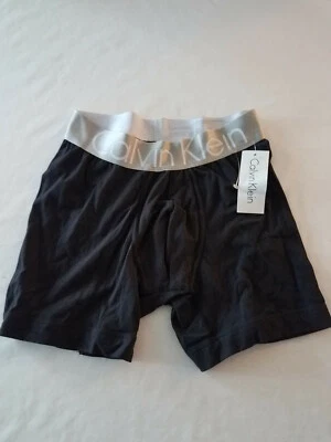 AUTHENTIC Calvin Klein Boxer Briefs, 3 pair Underwear Black Small cotton lycra - Image 1 of 4