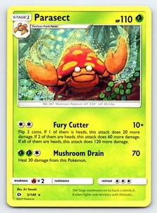 Parasect 5/149 Rare Sun & Moon Base Set Pokemon Card - NM - Imagen 1 de 2