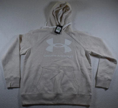 Mujer Under Armour UA Rival Polar Sudadera con Capucha Grande Color Marfil Jersey Sudadera Foto 1 de 4