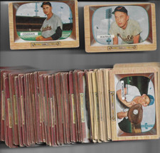 1955 Bowman near complete set 149 cards commons rcs minor stars