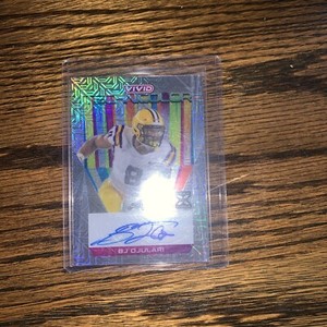 2023 Leaf Vivid BJ Ojulari Technicolor Gray Mojo Auto T-BJO 5/9 Cardinals