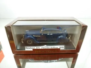 REXTOYS CHRYSLER AIRFLOW 1935 TOURING SEDAN - BLUE 1:43 - GOOD CONDITION IN BOX - Imagen 1 de 7