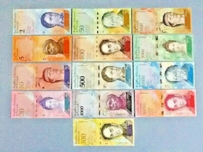 Venezuela 13 Note Lot: See List Below  - Image 1 of 2